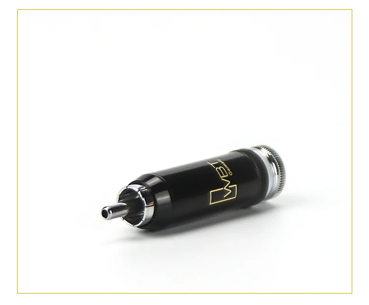 4 шт./лот родиевое покрытие медный RCA штекер Mayitr прочный RCA винты разъема пайки Блокировка Аудио Видео WBT разъем
