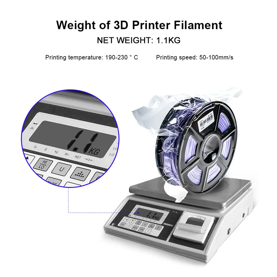 1.75MM PLA Plus 3D Printer Filament 1KG High Quanlity PLA Filament For Children Scribble Gadget Good Toughness Filament