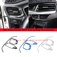 ac air condition outlet vent cover trim sticker fit for ford focus 4 mk4 2019 2020 lhd car styling stainless steel accessories