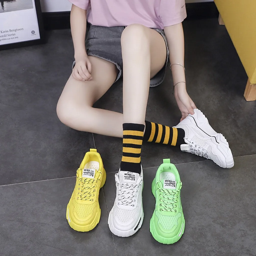 Женские беговые кроссовки Нескользящие ультралегкие дышащие сетчатые для