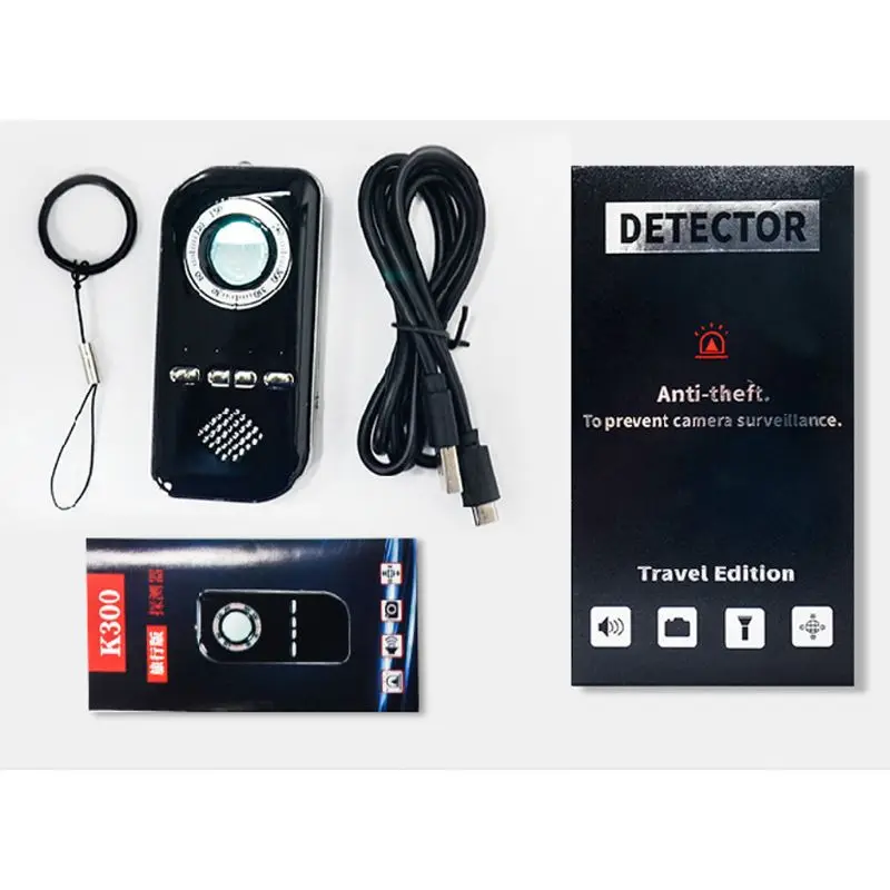 

Anti Monitoring Detector Pinhole Camera Finder Sound Vibration Alarm Anti Thief