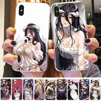 fhnblj albedo overlord phone case for iphone 11 12 13 mini pro xs max 8 7 6 6s plus x 5s se 2020 xr case