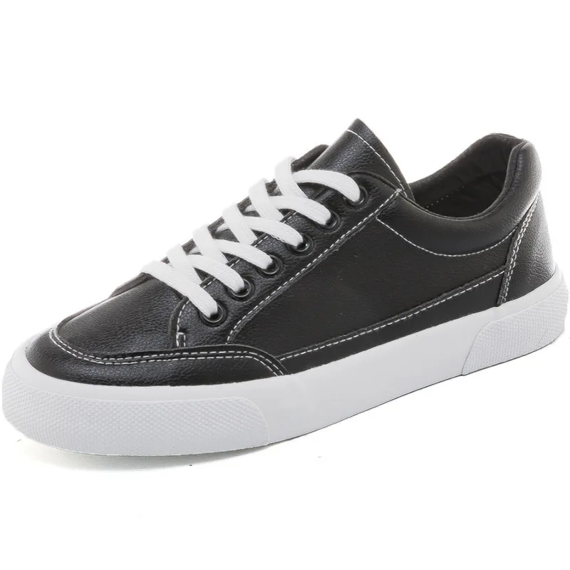 Классическая Модная Белая обувь парусиновая для женщин Вулканизированная