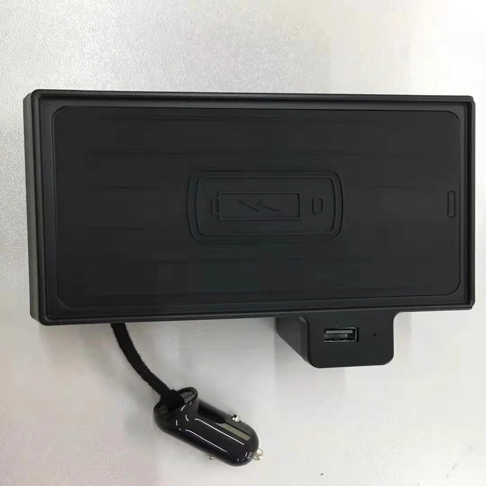QI Беспроводная зарядка для BMW X5 E70 F15 X6 E71 F16 2014 2015 2016 2017 2018 Скрытая Быстрая держатель