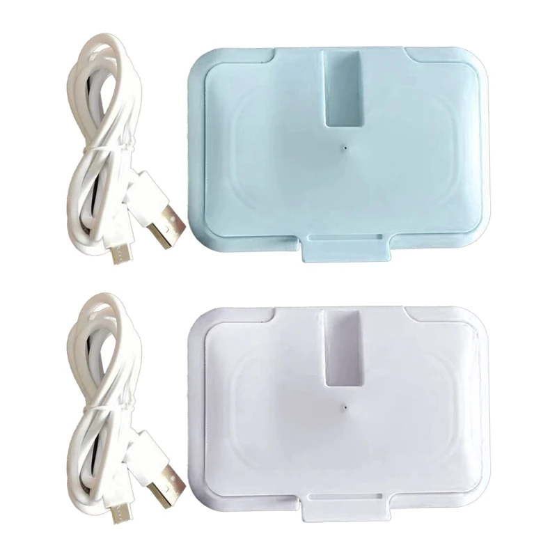 

USB Baby Wipes Heater Thermal Warm Wet Towel Dispenser Napkin Heating Box Cover