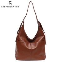 sc winter genuine leather women brand shoulder bags casual front pockets large hobo female luxury leather bucket handbag purses