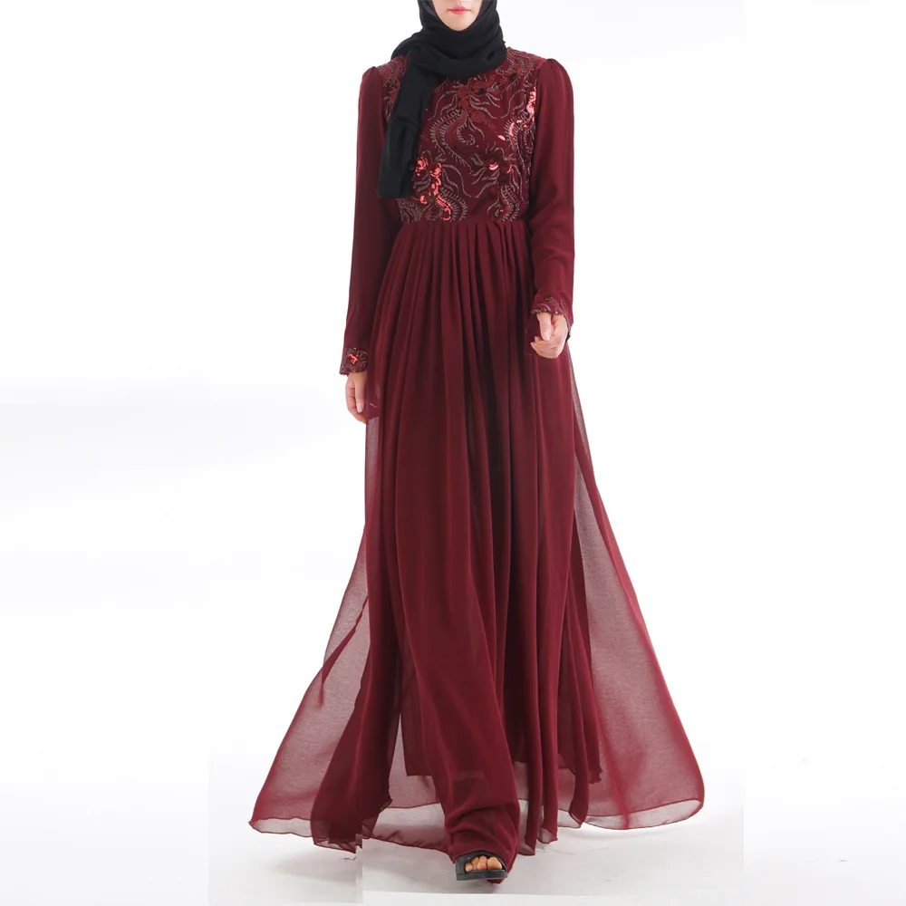 

Summer New Kaftan Robe Middle East Dubai Saudi Arabia Southeast Asia Fashion 3D Embroidery Abaya Muslim Dress Women's Clothing