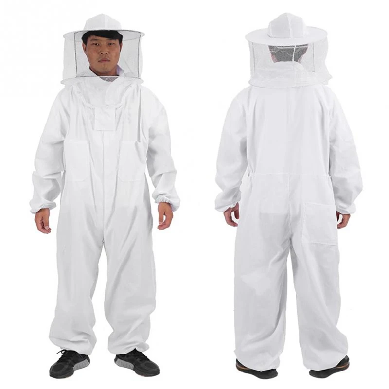 

Full Body Bee Remover Gloves Hat Protective Suit Beekeeping Equipment-XL with Complete Bee Queen Rearing Cup Kit System