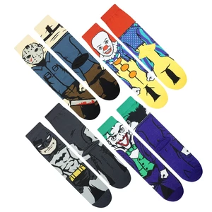 Для мужчин носки с изображением персонажей мультфильма индивидуальная Уличная Скейтборд коттоновые носки