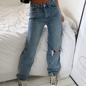 Рваные мешковатые джинсы с дырками, джинсы для мам, прямые широкие брюки с высокой талией, модные джинсовые брюки на молнии