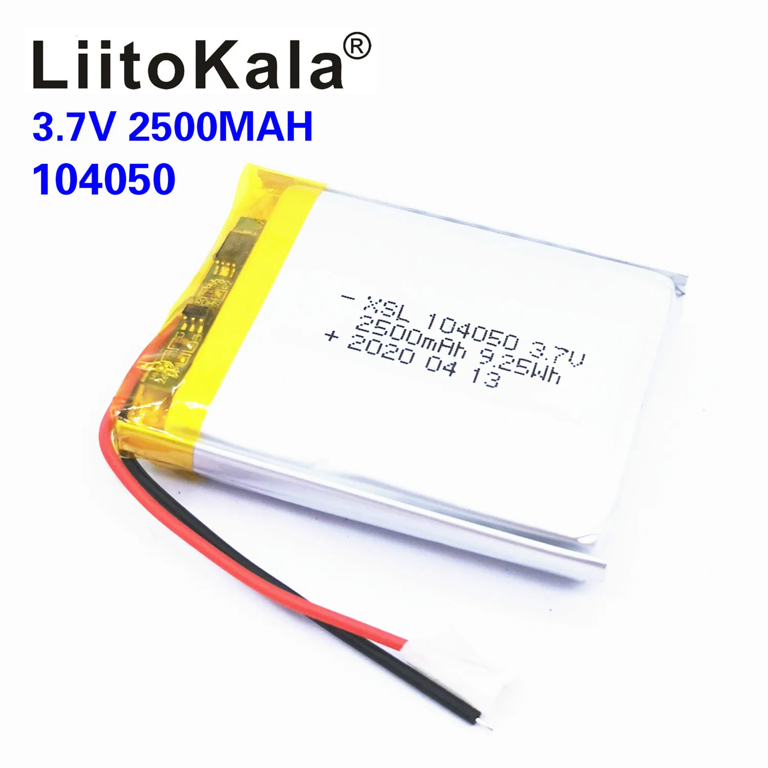 XSL 3 7 V 104050 2500mah аккумуляторная батарея литий ионная полимерная Li Po батареи для