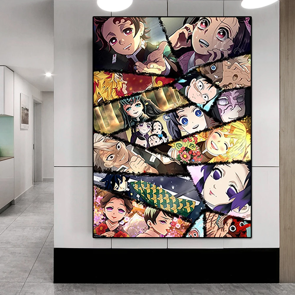 

Naruto Anime Poster And Print Dragon Ball Character Graffiti Art Canvas Painting Mural Living Room Home Decoration Kids Gifts