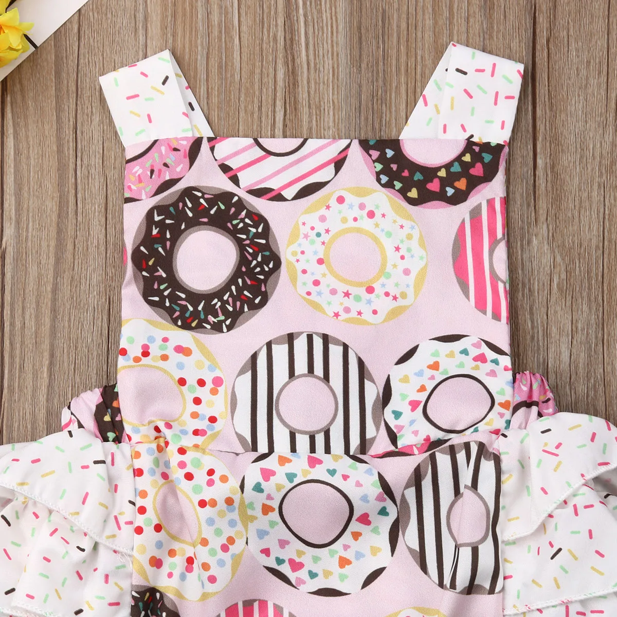 Monos para beb&eacute;s y ni&ntilde;as, ropa Floral informal sin mangas, mono de encaje, ropa infantil para reci&eacute;n nacidos-4