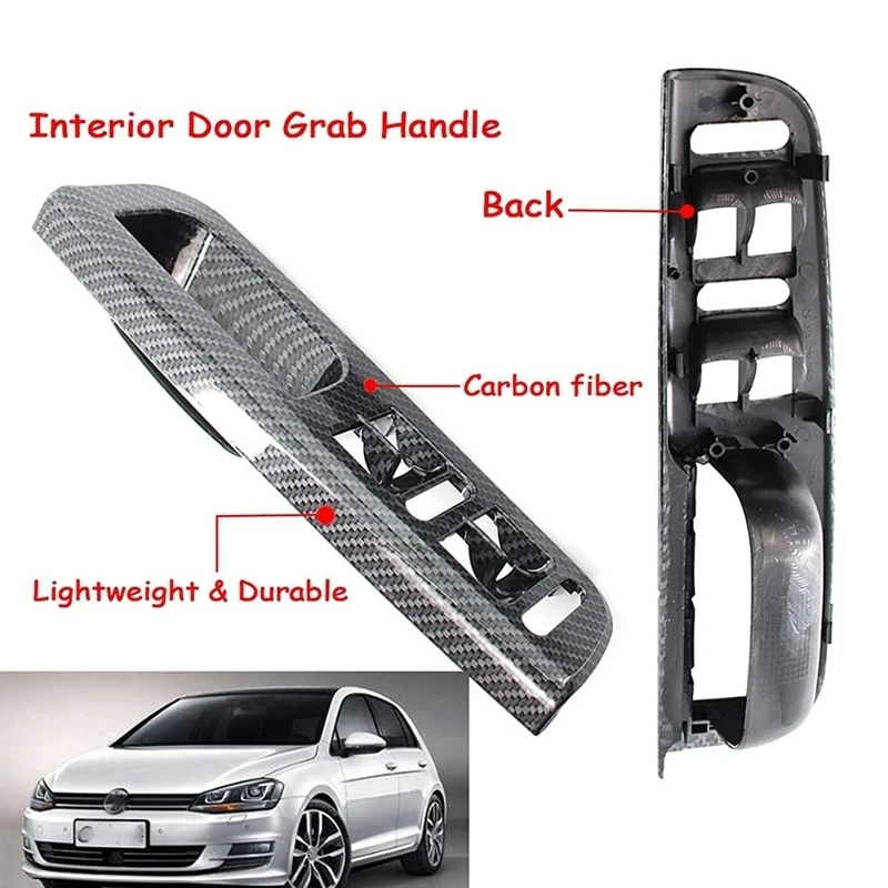 Панель управления из углеродного волокна с узором для двери и окна панель Passat Golf