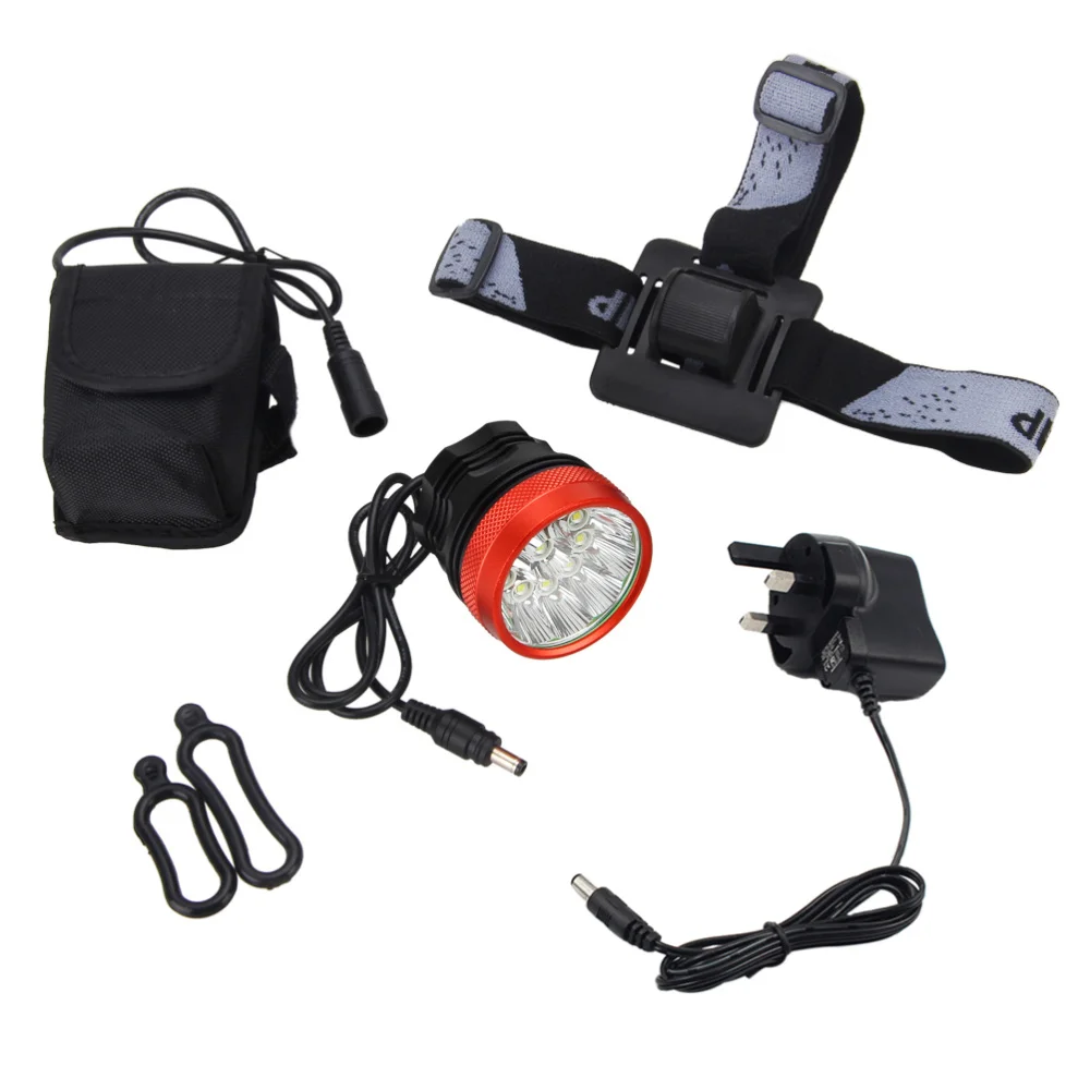 

12LEDs Bike Light Cycling Headlight Lamp For Mountain Bike Road Bike (Black)