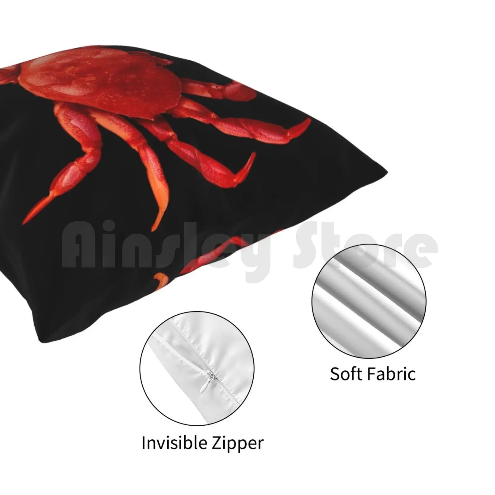 Мягкий чехол с рисунком в виде Красной подушки-краба |