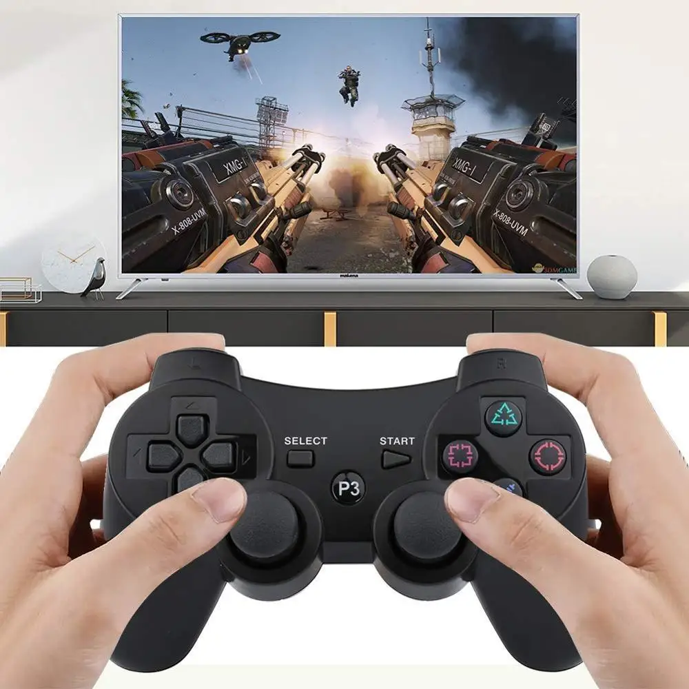 PS3 контроллер 2 шт Беспроводной 6-axis Dual Shock игровой пульт дистанционного