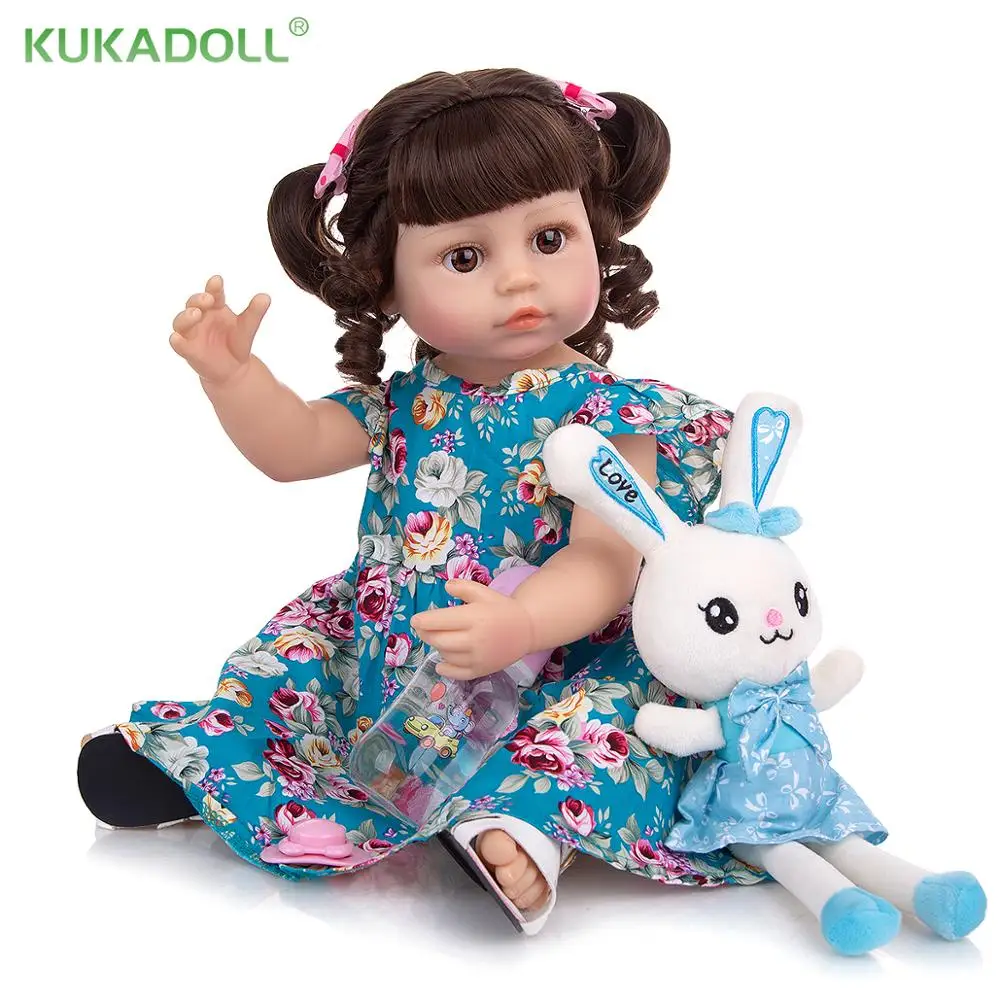 

Кукла-младенец KUKADOLL, 22 дюйма, полностью Силиконовое тело, реалистичные куклы-Младенцы для купания, подарки на детский день, раннее образован...