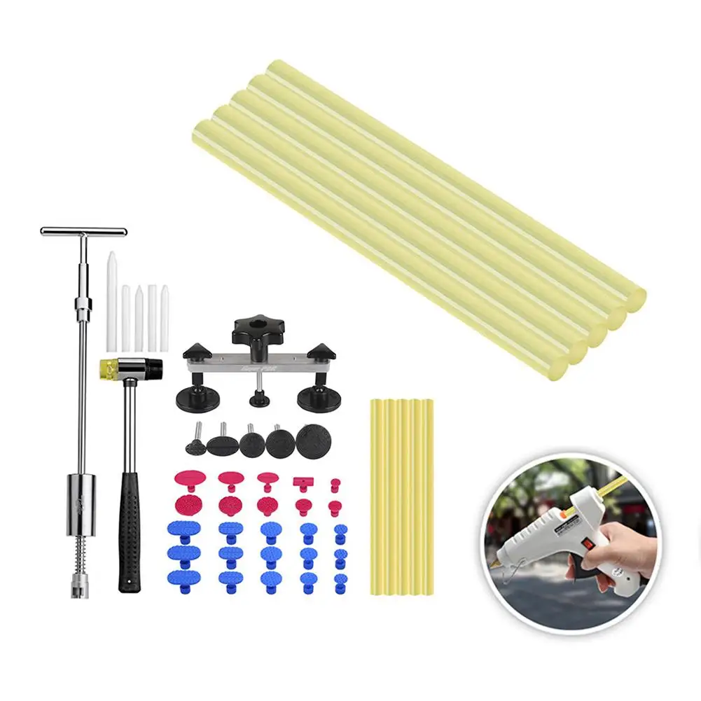 Preço 44PCS Corpo Do Carro Kit De Reparação Dent Carro Kit Ferramenta De Remoção De Reparação Dent Paintless Dent Extrator Kit Para Danos Causados Por Granizo