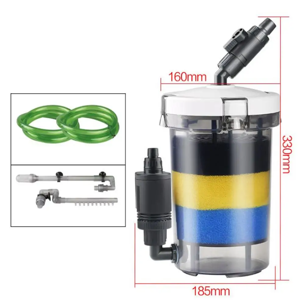 

Aquarium Fish Tank External Filter Canister Outer Filtration System Fish Tank Filter Pump Super Quiet Filter LW-630B