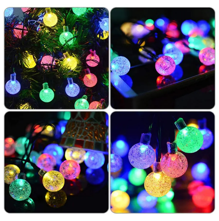 Уличная Водонепроницаемая гирсветильник на солнечной батарее с хрустальными