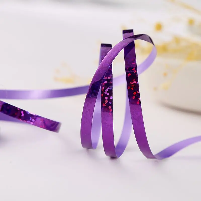 

10m Balloon Laser Ribbon cColor Sequin Circle Balloon Ribbon Party Wedding Decoration 153