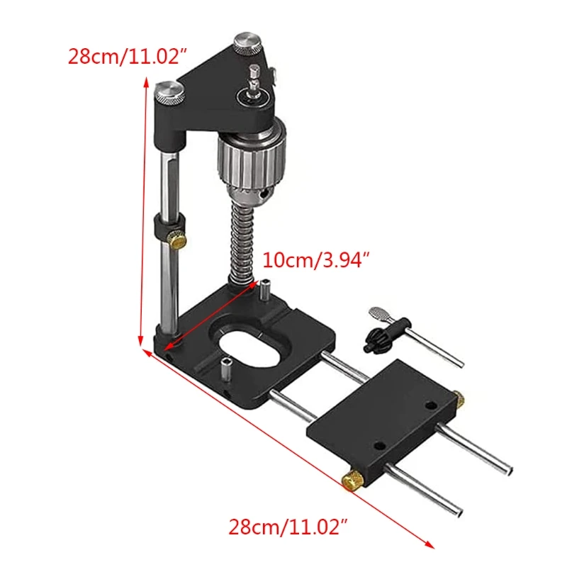 

72XF Doweling Jig Woodworking Joinery Hole Drill Guide Self Centering Punching Locator Tool Cabinet Hardware Jig