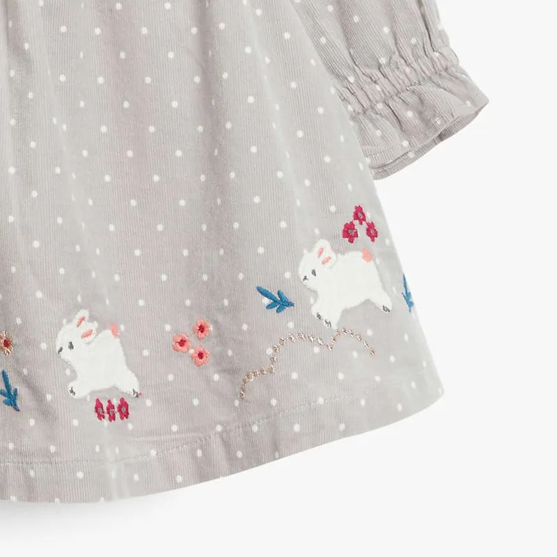 Платье хлопковое с длинным рукавом для девочек от 2 до 7 лет | Детская одежда и