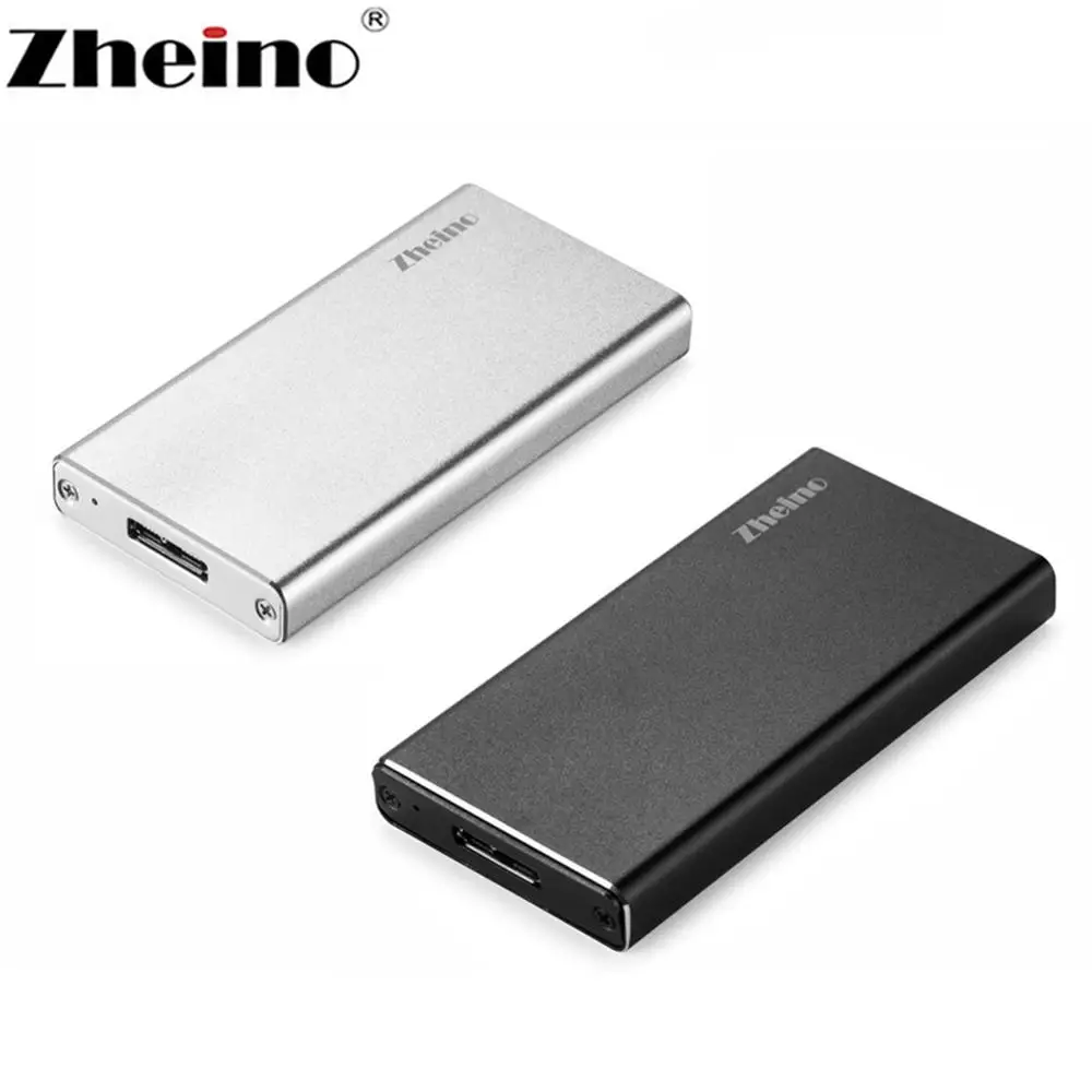 Zheino Mini Msata к USB 3 0 SSD корпус алюминиевый внешний чехол для Msata/половина размера |
