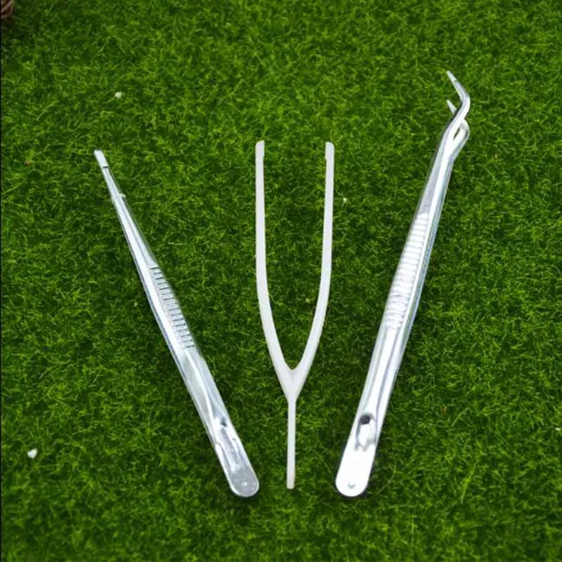 2Pcs tweezers Муравьиная ферма Кубик Рубика, акрил рептилия, большая мастерская вилла, разведение домашних животных, уникальный подарок два размера - Цвет: 2Pcs tweezers
