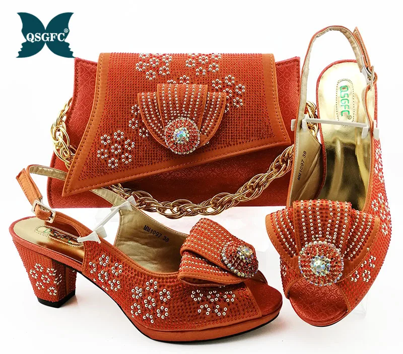 Итальянский дизайн туфли и сумочка в комплекте вечерние Для женщин комплект из