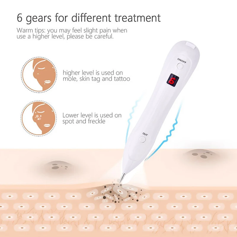 Лазерная плазменная ручка ластик для пятен уход за кожей точечная удаления