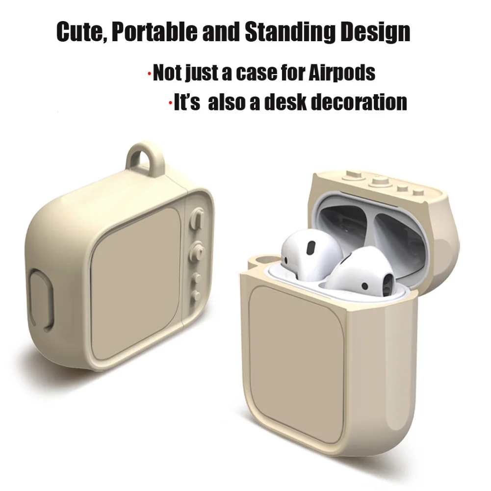 TV Shape Cartoon Soft Silicone Cases For Apple Airpods 1 2 Case TPU Sleeve Air Pods Protector Earphone Cover Shockproof Pouch |