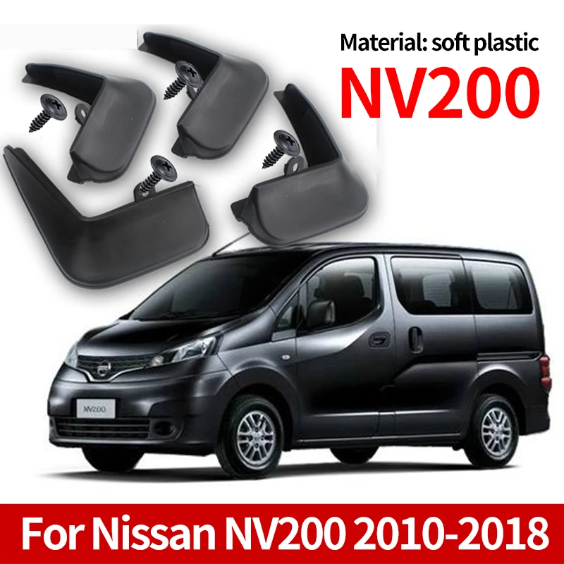 

For Nissan NV200 2010-2018 Set Molded Mud Flaps Mudflaps Splash Guards Front Rear Mud Flap Mudguards Fender Car Accessories