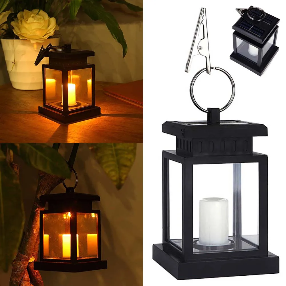 Классическая уличная Мерцающая Светодиодная свеча на солнечной батарее