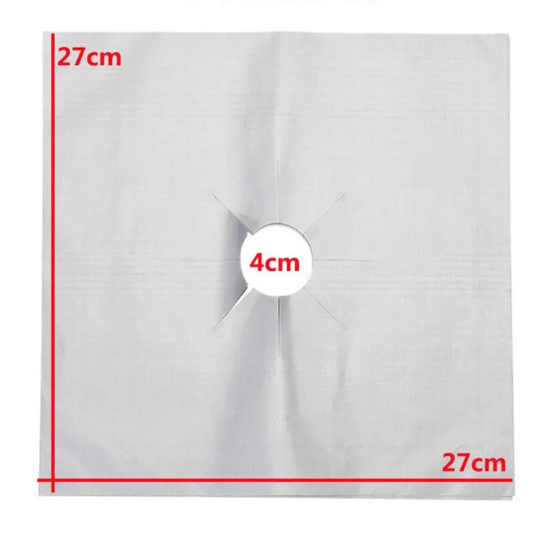 2 шт или 4 27*27 см Многоразовые листы газовая плита защитная накладка черное