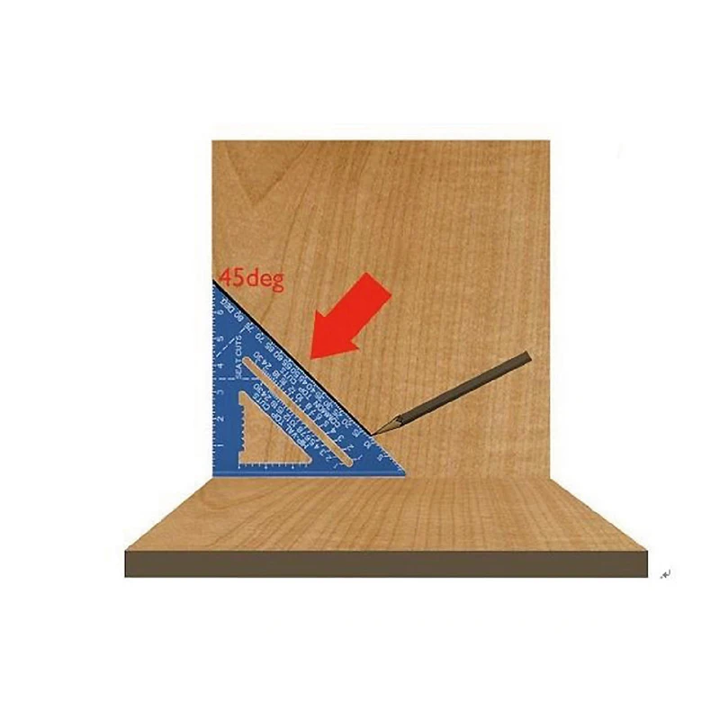 

7/12inch Aluminum Alloy Triangle Angle Ruler Woodworking Squares Protractor 30cm Quick Read Square Layout Gauge Measurement Tool