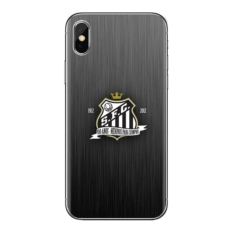 Прозрачные мягкие чехлы с логотипом футбольного клуба Santos FC для Samsung Galaxy A3 A5 A7 A9 A8