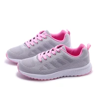 ladies vulcanized shoes women white trainers fashion lightweight sneakers breathable female wear resisting lace up tennis shoes
