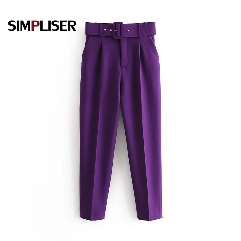 Брюки женские Костюмные с завышенной талией офисная одежда шаровары в стиле