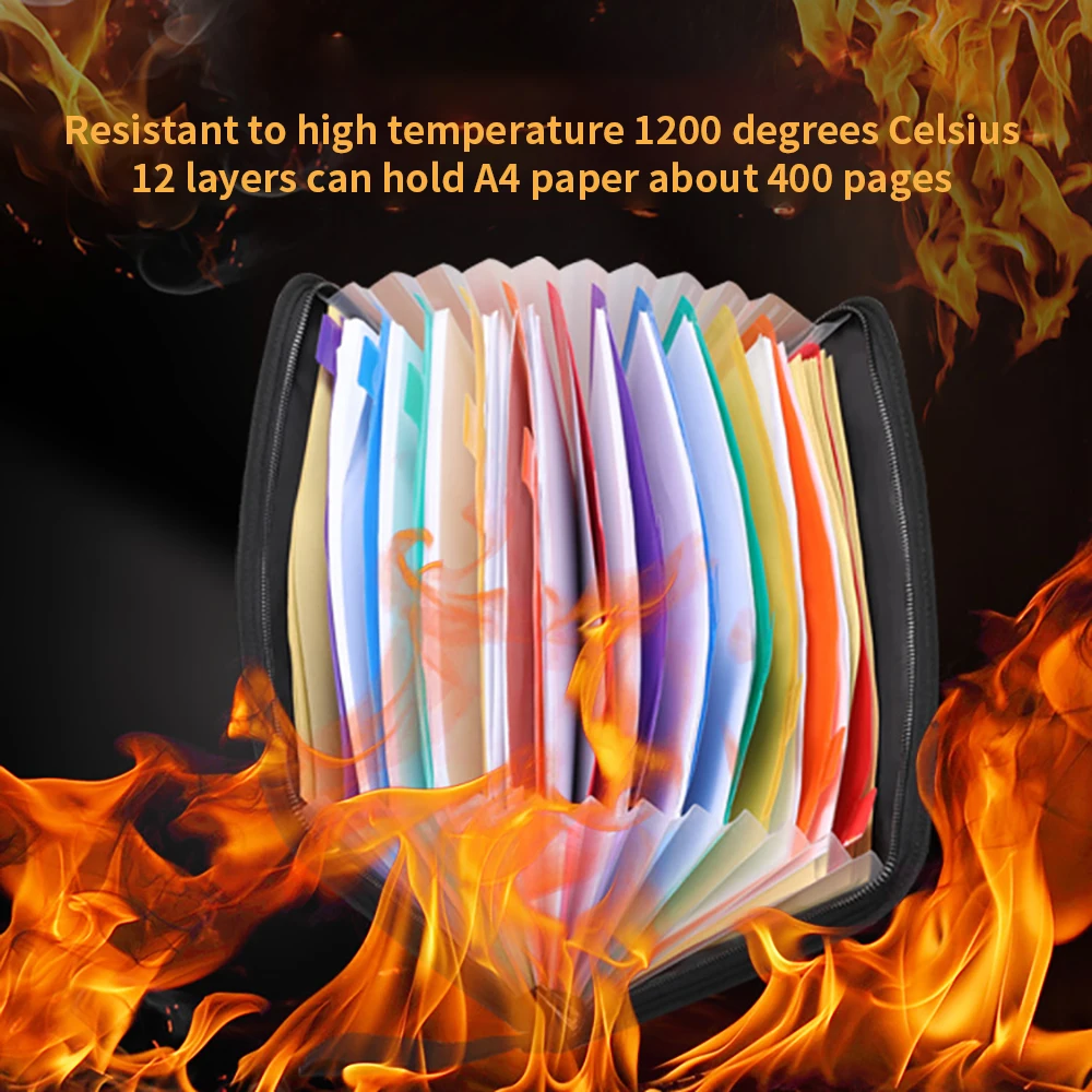 12 страниц силиконовый разноцветный держатель для файлов Fulfile с этикеткой