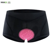 wosawe womens cycling shorts 3d gel padded breathable underwear bicycle road bike mtb shorts riding downhill shorts pink black