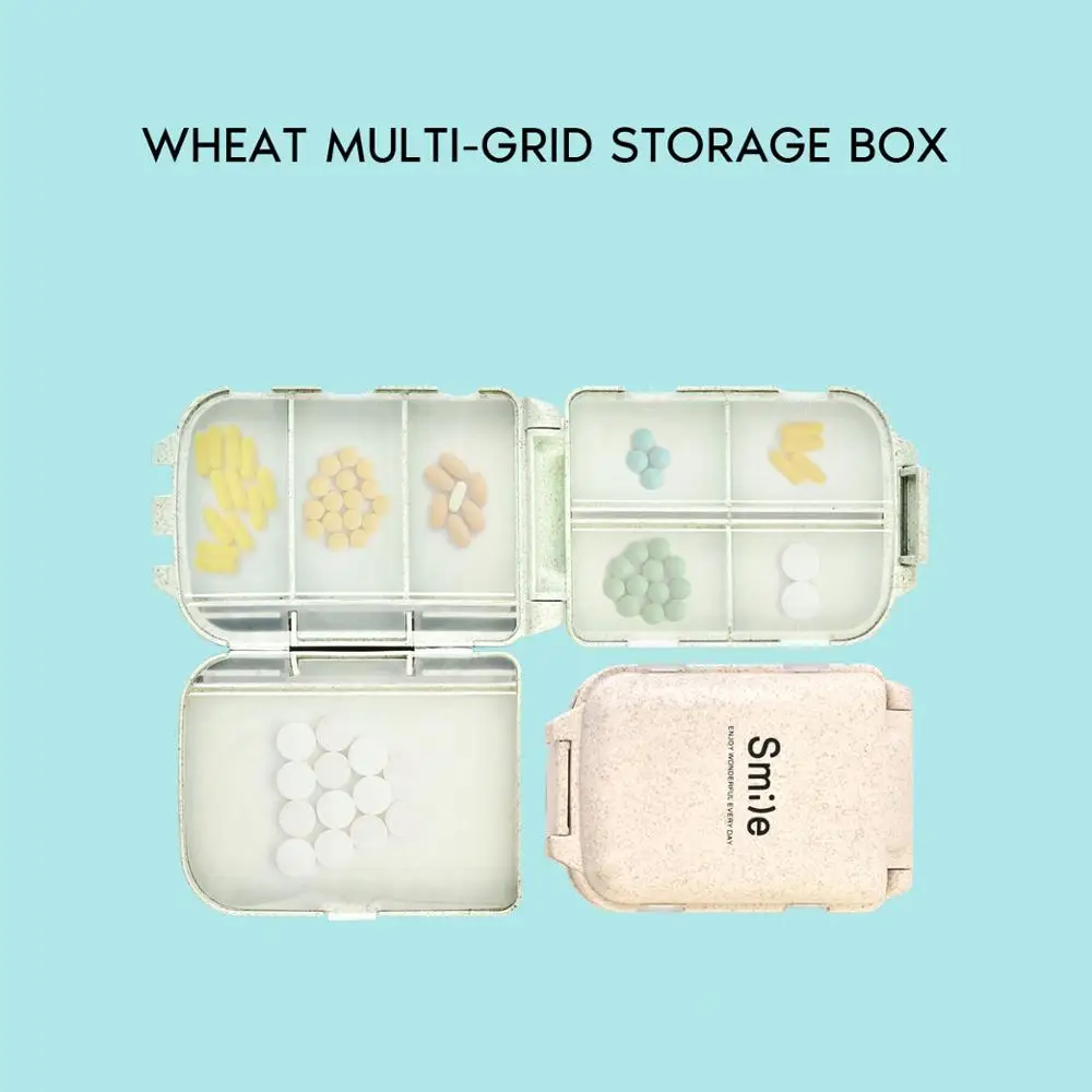 Мини аптечка для лекарств коробка аптечки и контейнер оказания первой помощи с 8