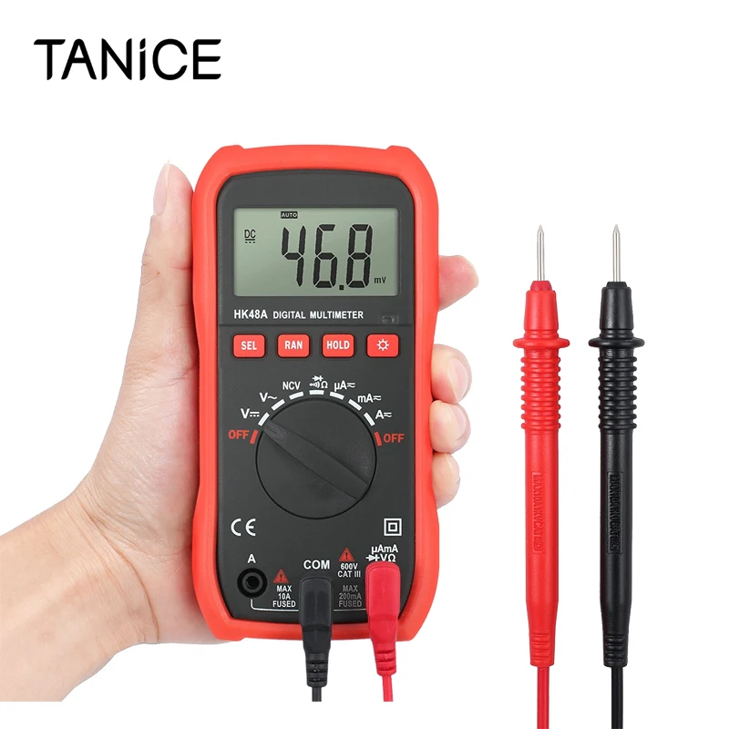 

Мультиметр TANiCE цифровой, 2000 отсчетов, с ЖК-дисплеем 15 мм