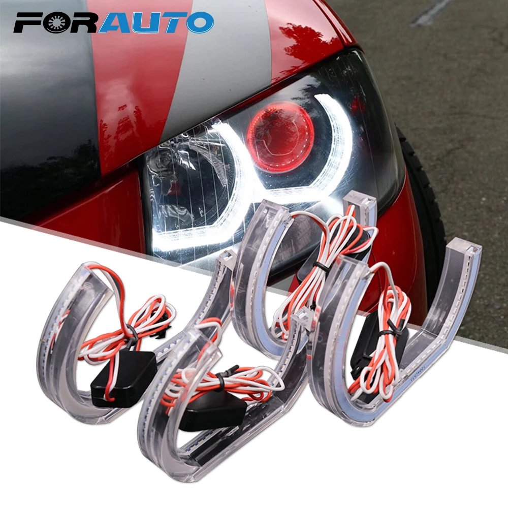 

FORAUTO Car DRL Daytime Running Light Marker Lights LED Angel Eyes For BMW E90 E92 E93 F30 F35 E60 E53 Auto Accessories