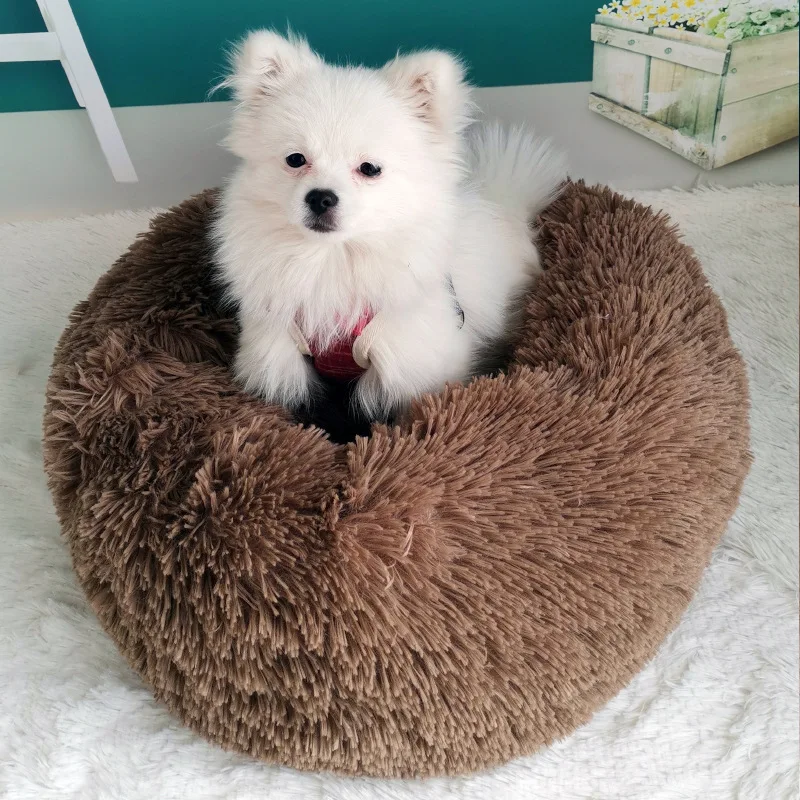 Pet Dog кровать кошка Круглый дышащий шезлонг диван складной плюшевый круглый