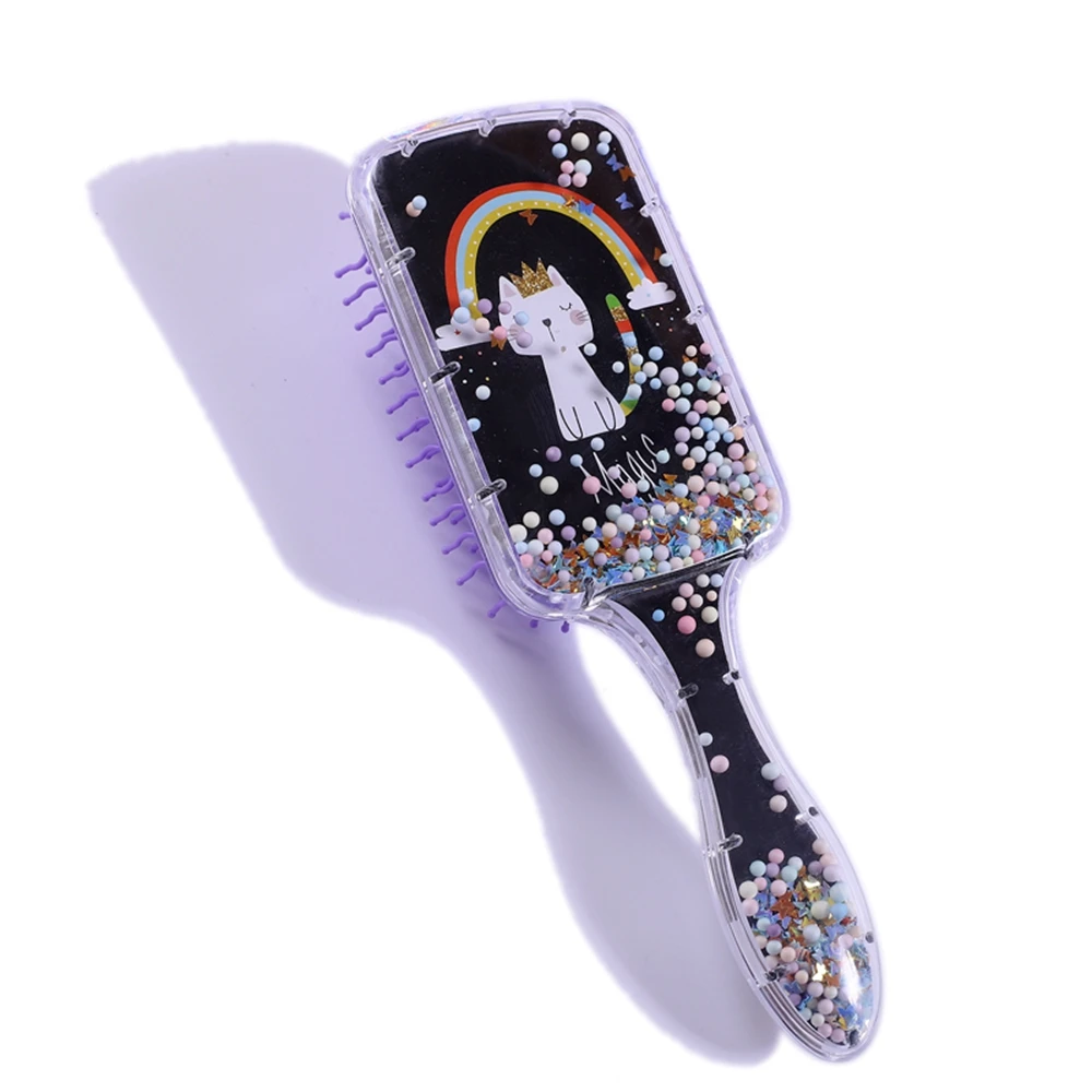 

Cartoon Rainbow Hair Brush cepillo pelo Print Air Cushion Comb Transparent Massage Hair Comb brosse cheveux femme Hair Brush