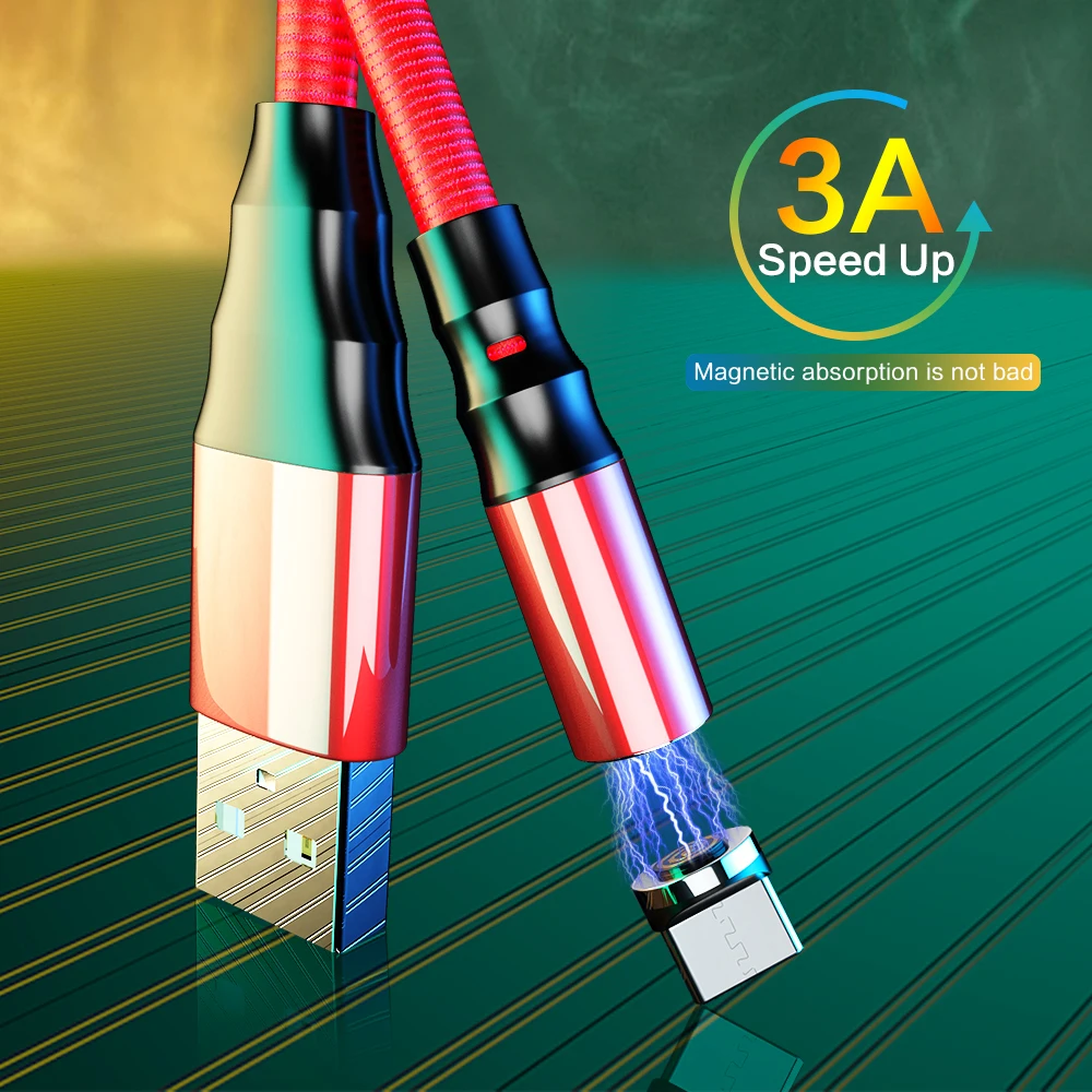 Магнитный Micro USB кабель для iPhone samsung Быстрая зарядка данных провод шнур магнитное зарядное устройство usb type C 1,2 m кабель для мобильного телефона