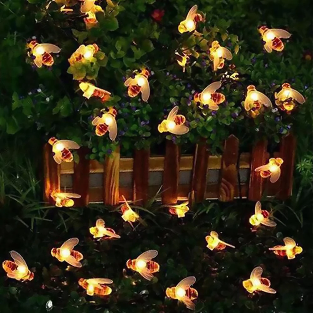 

Solar Power Bee Shaped 30 LED String Lights Garden Lights Outdoor 2