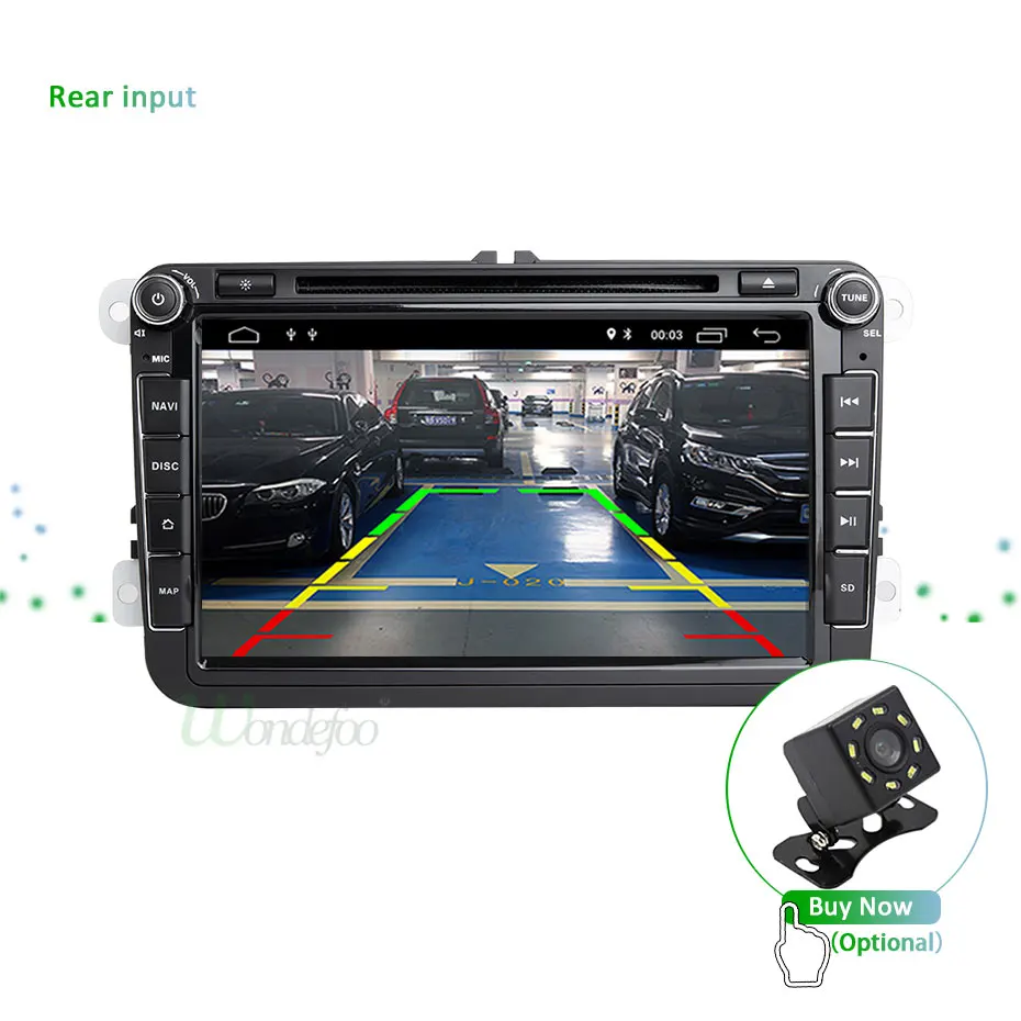 2 Din автомагнитола Android 9,1 2+ 16G dvd-плеер 8 дюймов для VW passat b6 golf 4 5 6 polo tiguan Seat Altea Toledo BORA радио 45